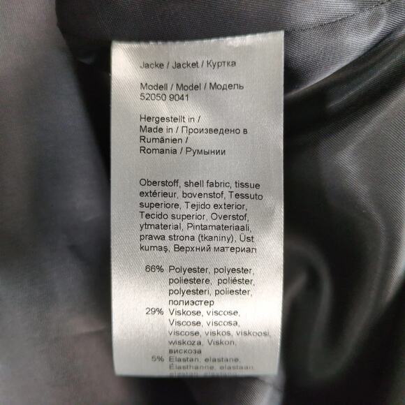 Fuchs Schmitt Red Pea Coat Jacket Women's US 14 Classic Preppy Lined Button Up - Picture 9 of 10